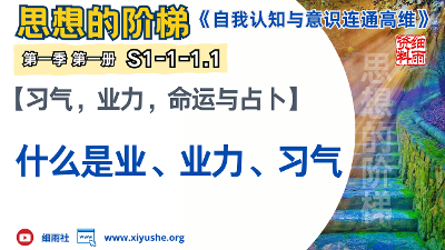 什么是业，业力，习气【细雨著作S1-1-1.1】